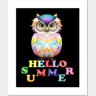 Hello Summer Funny Pet Posters and Art